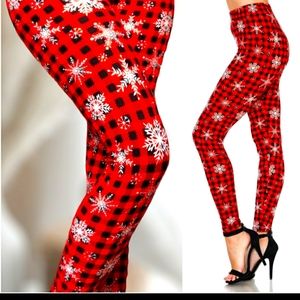 Women's buttery soft Ultra stretchy must have holiday leggings